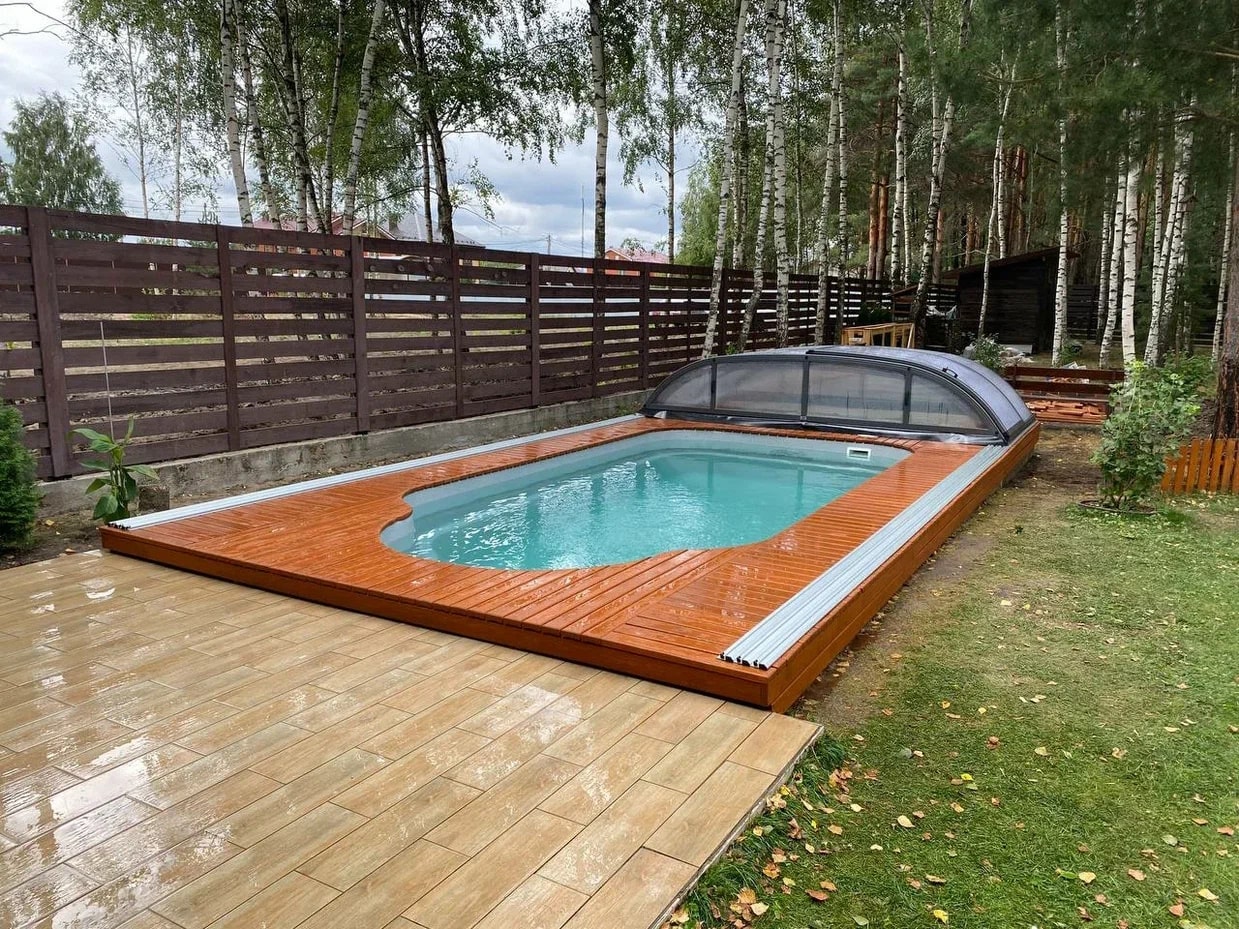 Композитный бассейн Гамма (6 м x 3 м x 1,65 м)