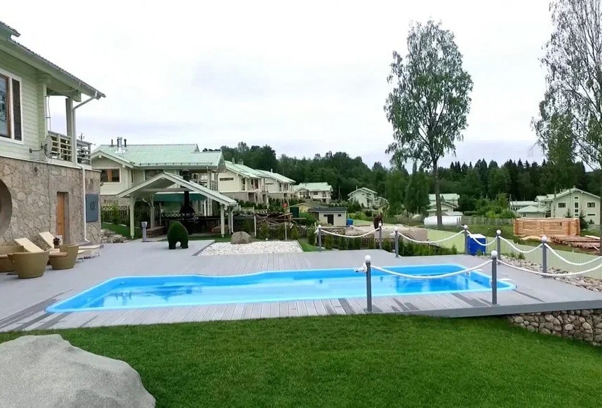 Композитный бассейн Марш (9 м x 3,5 м x 1,01-1,8 м)