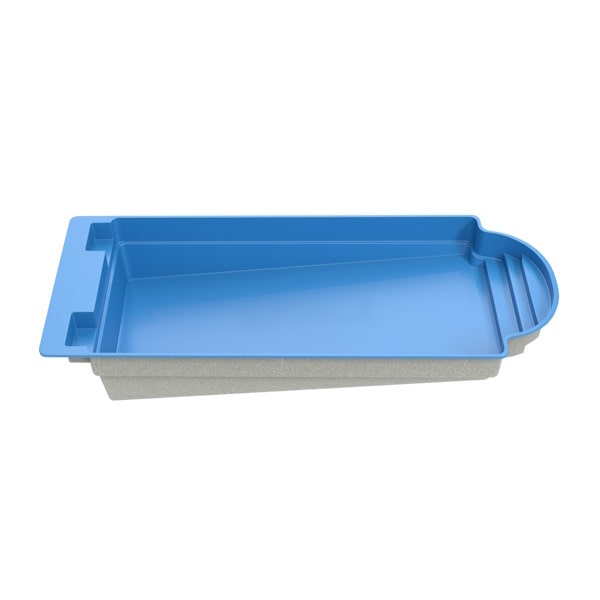 Композитный бассейн Океаник (10,7 м x 4 м x 1-1,65 м)