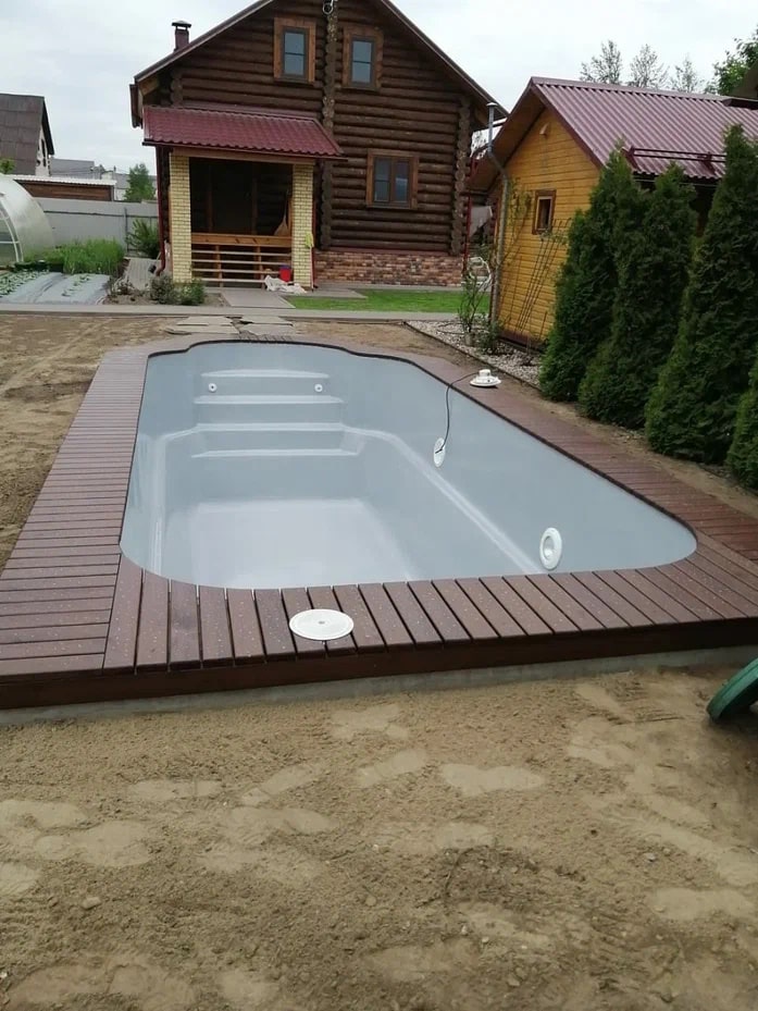 Композитный бассейн Форте (7 м x 3 м x 1,65 м)