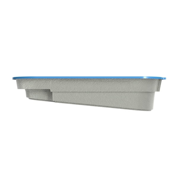 Композитный бассейн Ройал (8 м x 3,5 м x 1,01-1,65 м)